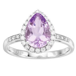 Sterling Silver amethyst ring size 7